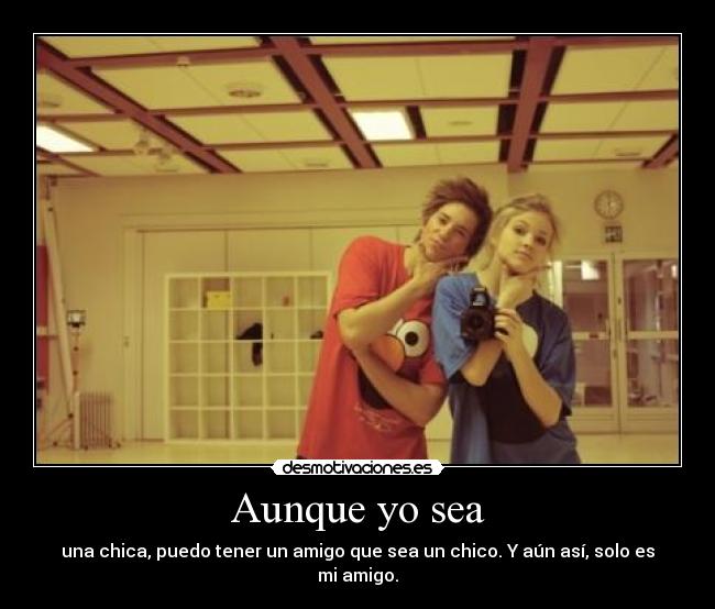 Aunque yo sea -