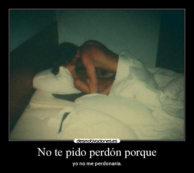No te pido perdón porque -