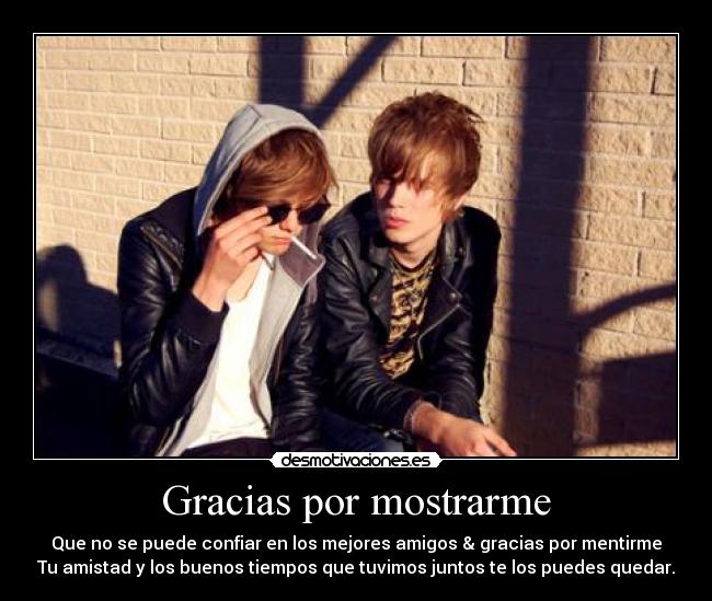 Gracias por mostrarme -