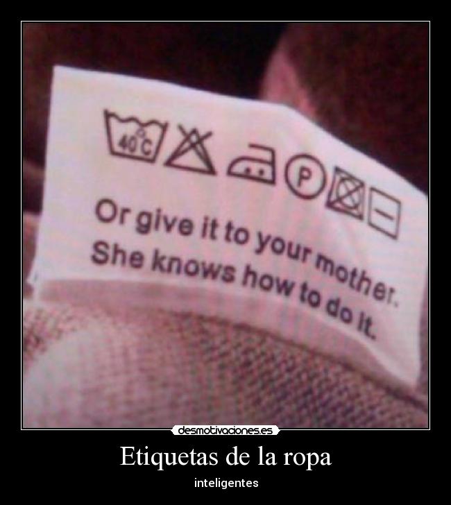 Etiquetas de la ropa - inteligentes