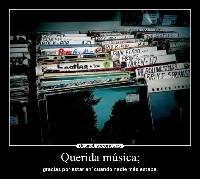 Querida música; - 