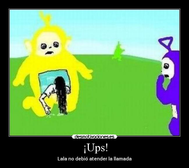 carteles teletubbiestheringllamada desmotivaciones