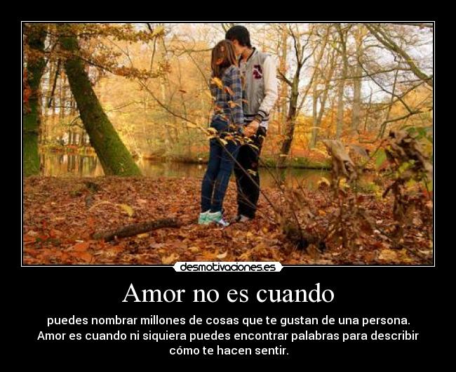 Amor no es cuando - 