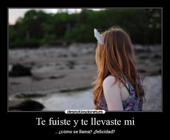 carteles imanyceliatodo felicidad fuiste vida kittag desmotivaciones