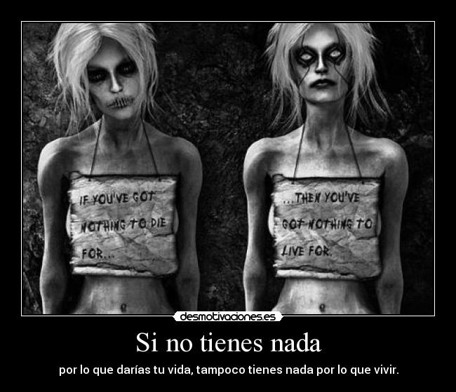 Si no tienes nada - 