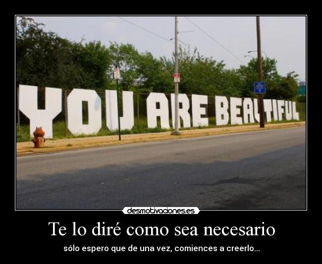 Te lo diré como sea necesario - 