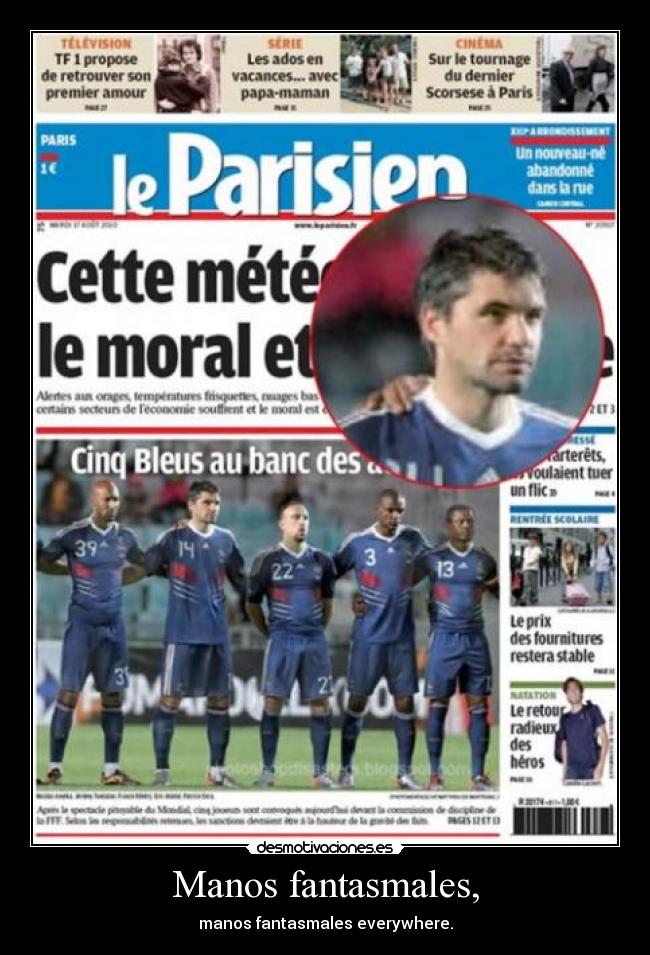 Manos fantasmales, - 