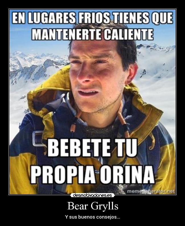 Bear Grylls - Y sus buenos consejos...
