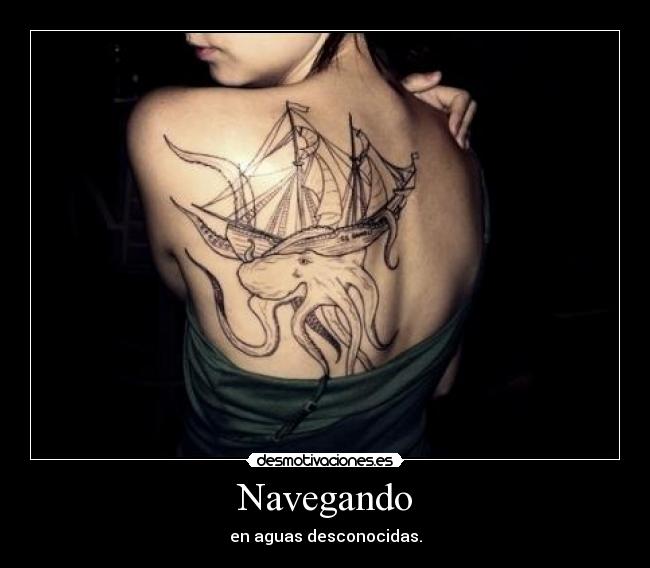carteles navegando aguas desconocidas desmotivaciones