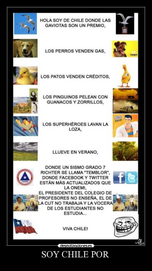 SOY CHILE POR  - 