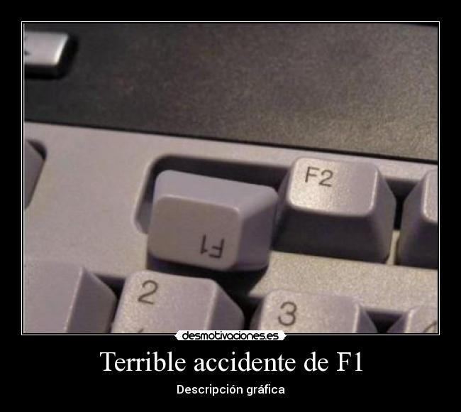 Terrible accidente de F1 -