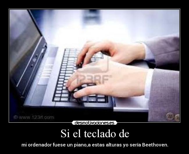 Si el teclado de -