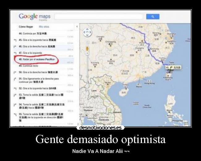 Gente demasiado optimista - Nadie Va A Nadar Alii ¬¬