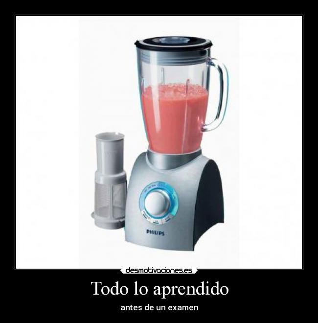 Todo lo aprendido - antes de un examen