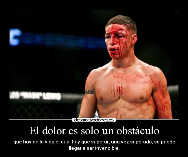 El dolor es solo un obstáculo -