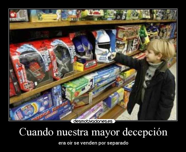 carteles mayor decepcion venden separado desmotivaciones