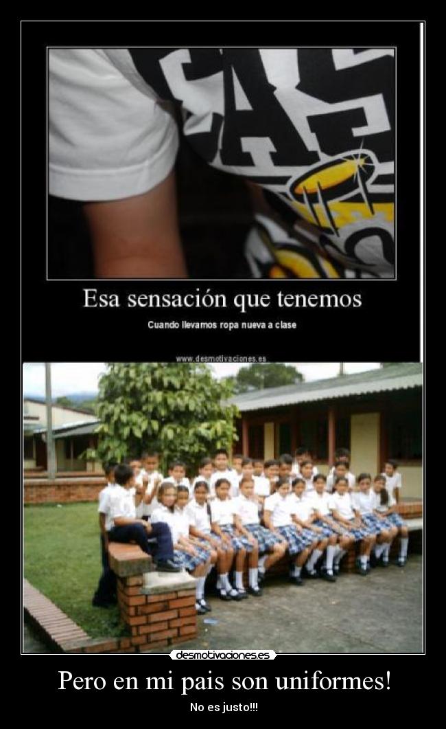 carteles con uniformes todo el bendito ano desmotivaciones