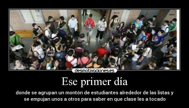 Ese primer día - 