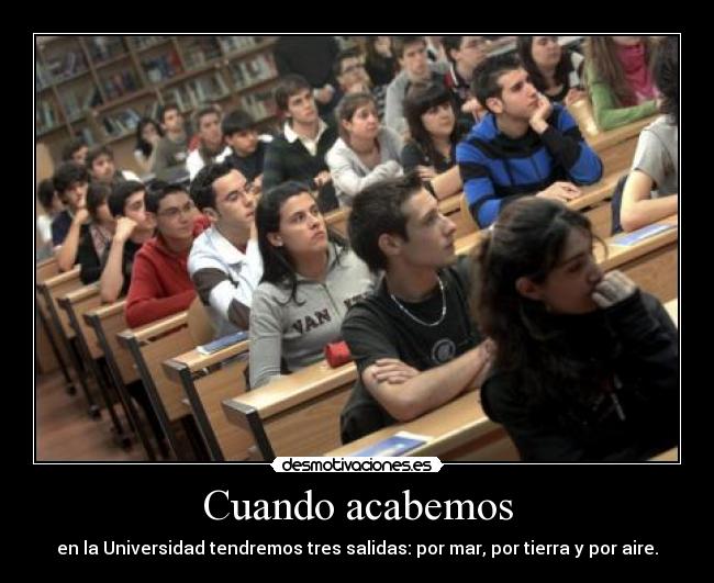 carteles universitarios desmotivaciones