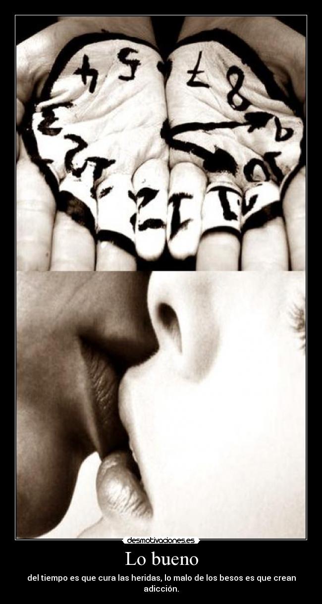 carteles besos tiempo desmotivaciones
