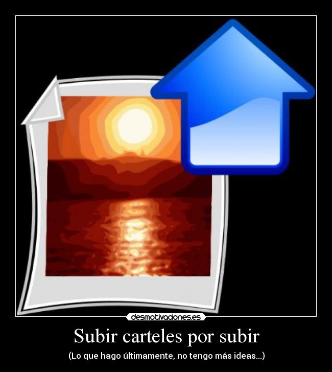 Subir carteles por subir - 