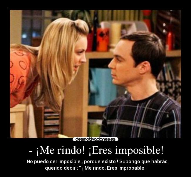 carteles imposible the big bang theory desmotivaciones