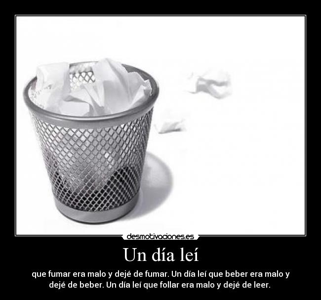 Un día leí -