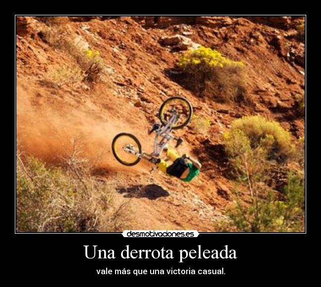 Una derrota peleada -