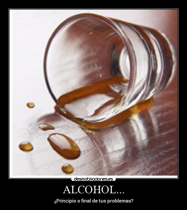 carteles alcohol problemas desmotivaciones