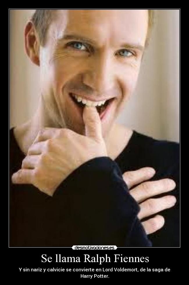 carteles voldemort ralph fiennes harry potter desmotivaciones