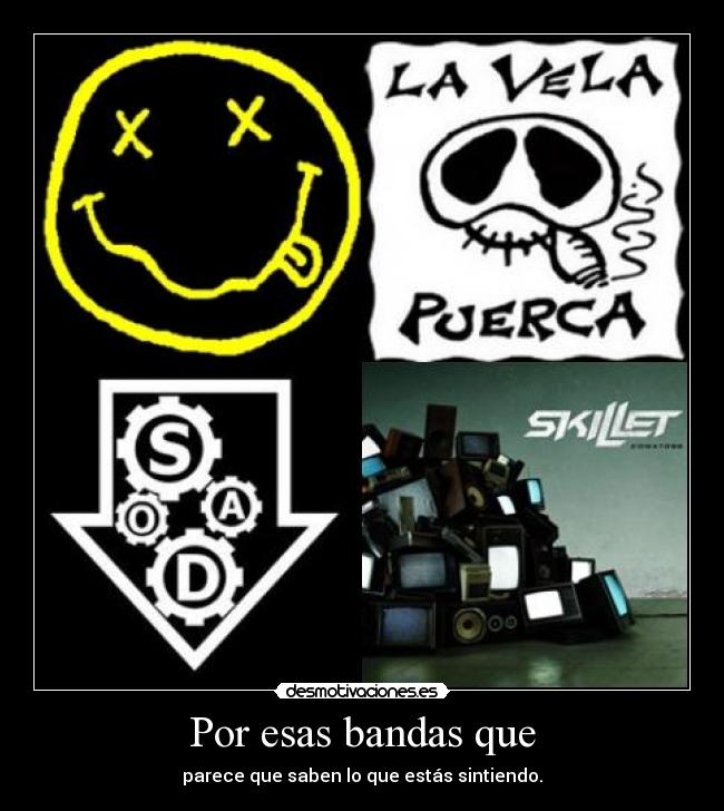 carteles sistem down vela puerca skillet nirvana desmotivaciones