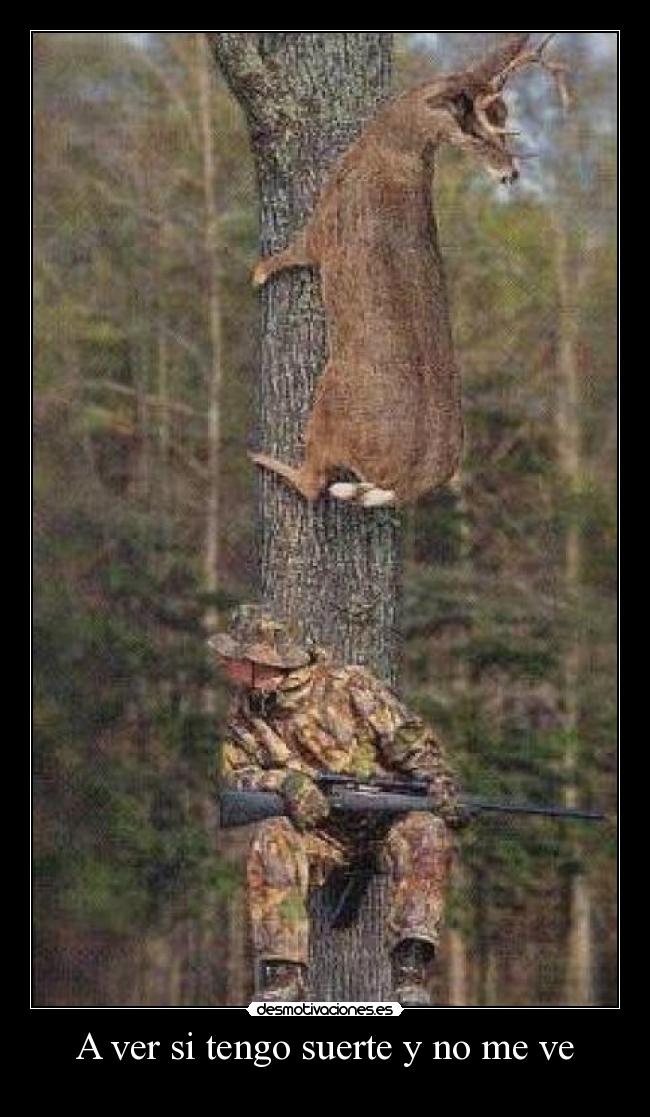 A ver si tengo suerte y no me ve - 