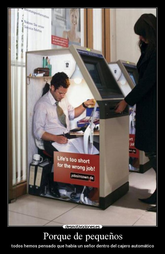 Porque de pequeños -