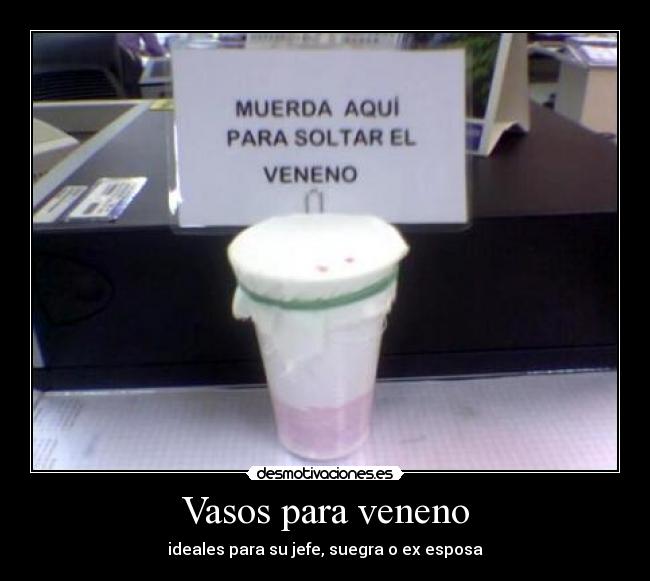 Vasos para veneno - 