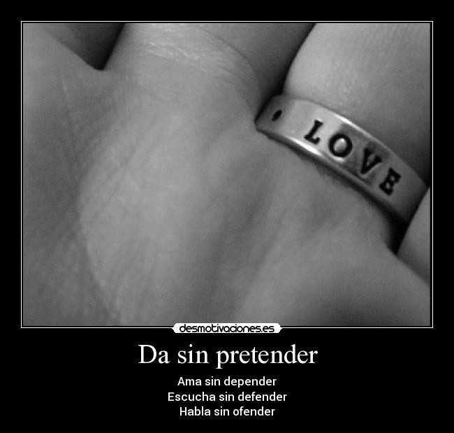 Da sin pretender - 
