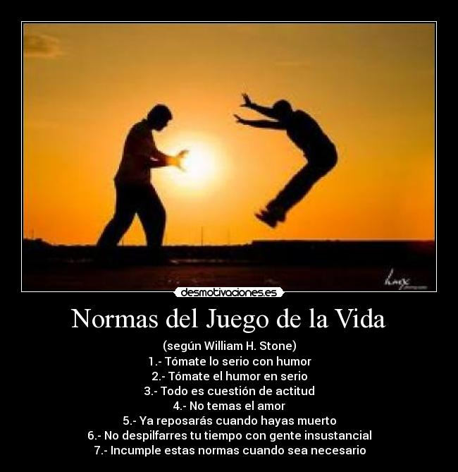 Normas del Juego de la Vida - 