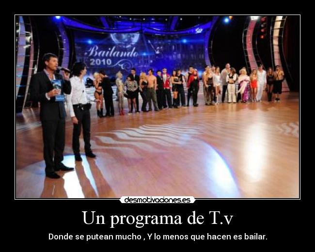 Un programa de T.v -