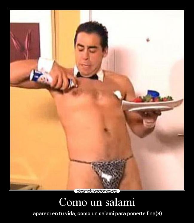 Como un salami - aparecí en tu vida, como un salami para ponerte fina(8)