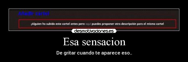 Esa sensacion - 