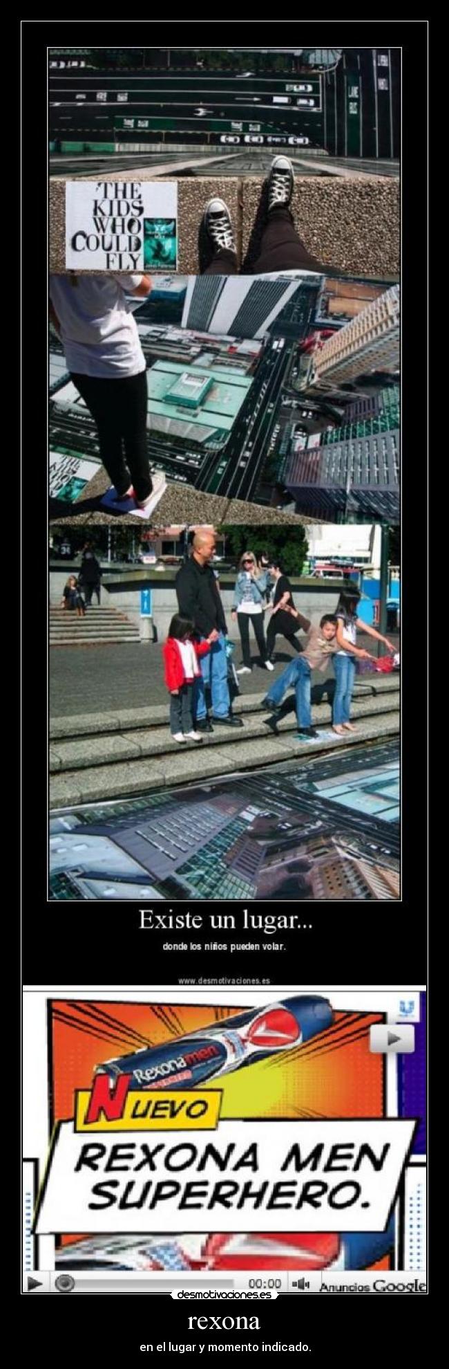 rexona - en el lugar y momento indicado.