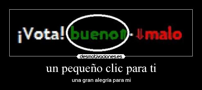 un pequeño clic para ti - 