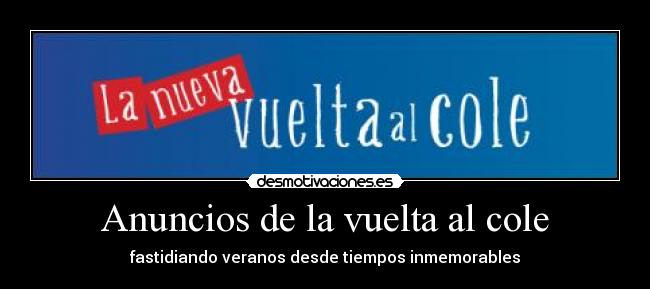Anuncios de la vuelta al cole -