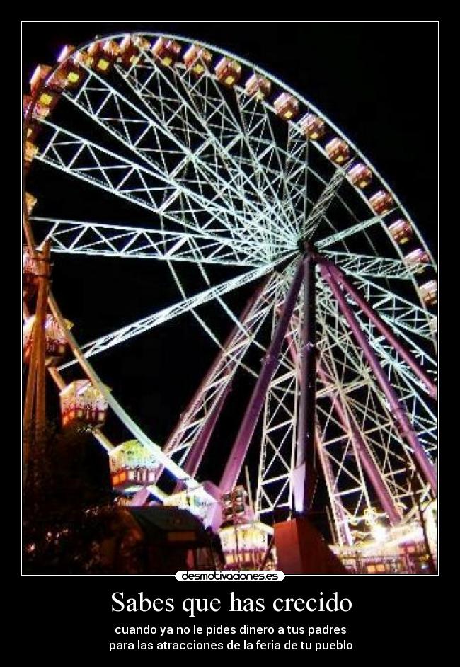 Sabes que has crecido - 