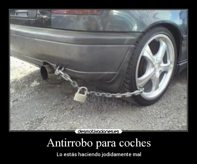 Antirrobo para coches -