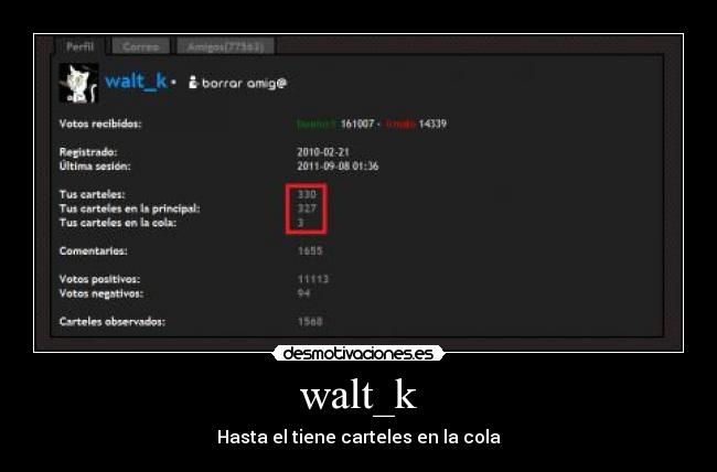 walt_k - Hasta el tiene carteles en la cola