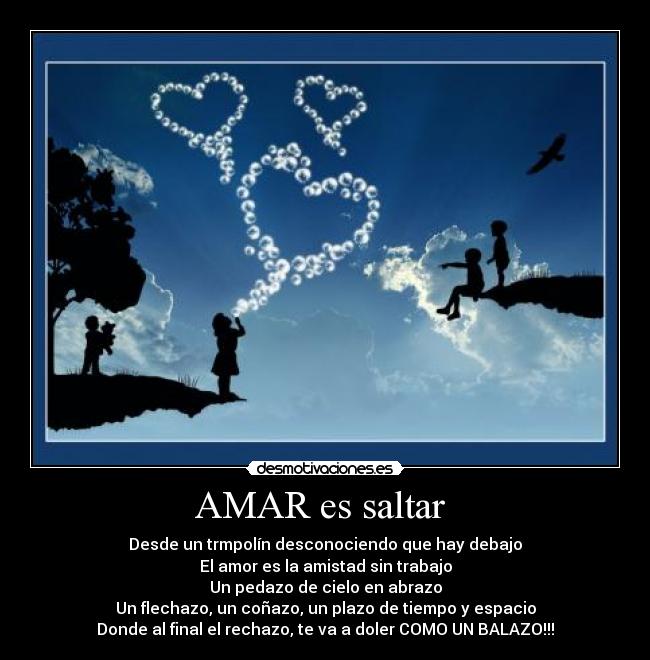 AMAR es saltar -