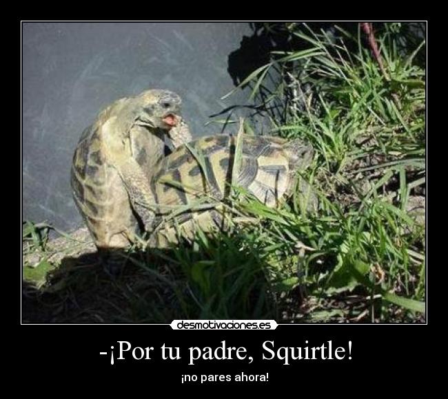 -¡Por tu padre, Squirtle! -