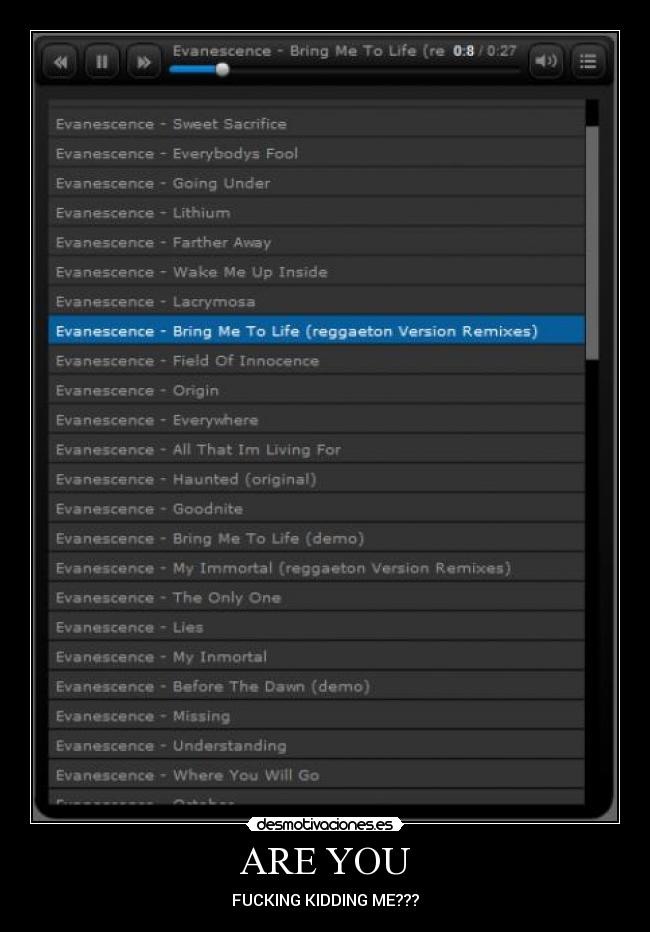 ARE YOU - FUCKING KIDDING ME???