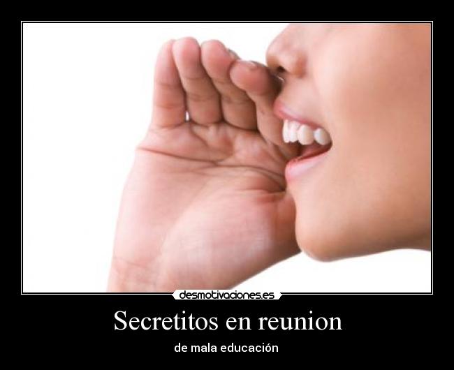 Secretitos en reunion - 