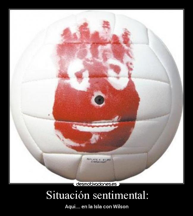 Situación sentimental: - Aqui.... en la Isla con Wilson